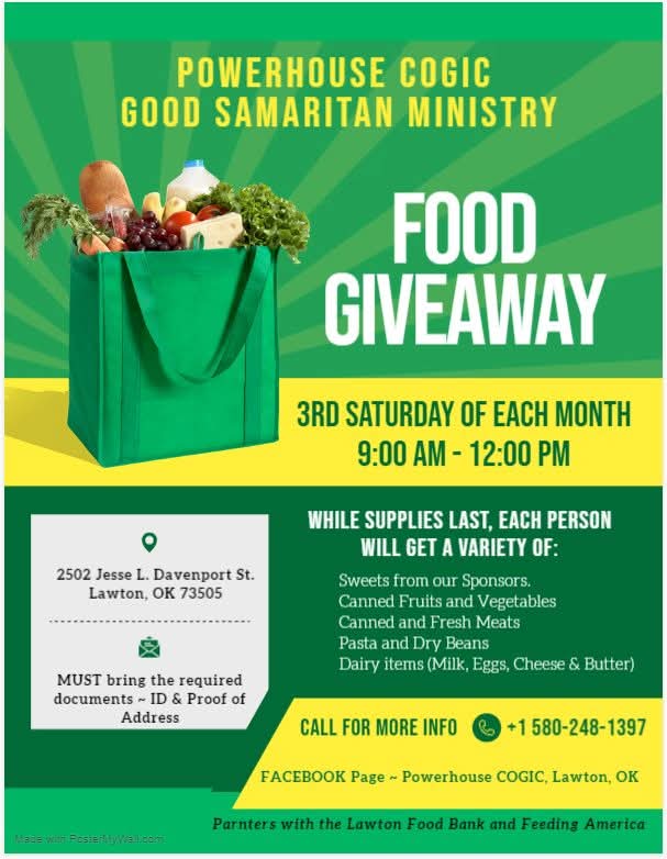 Monthly Food Giveaway
